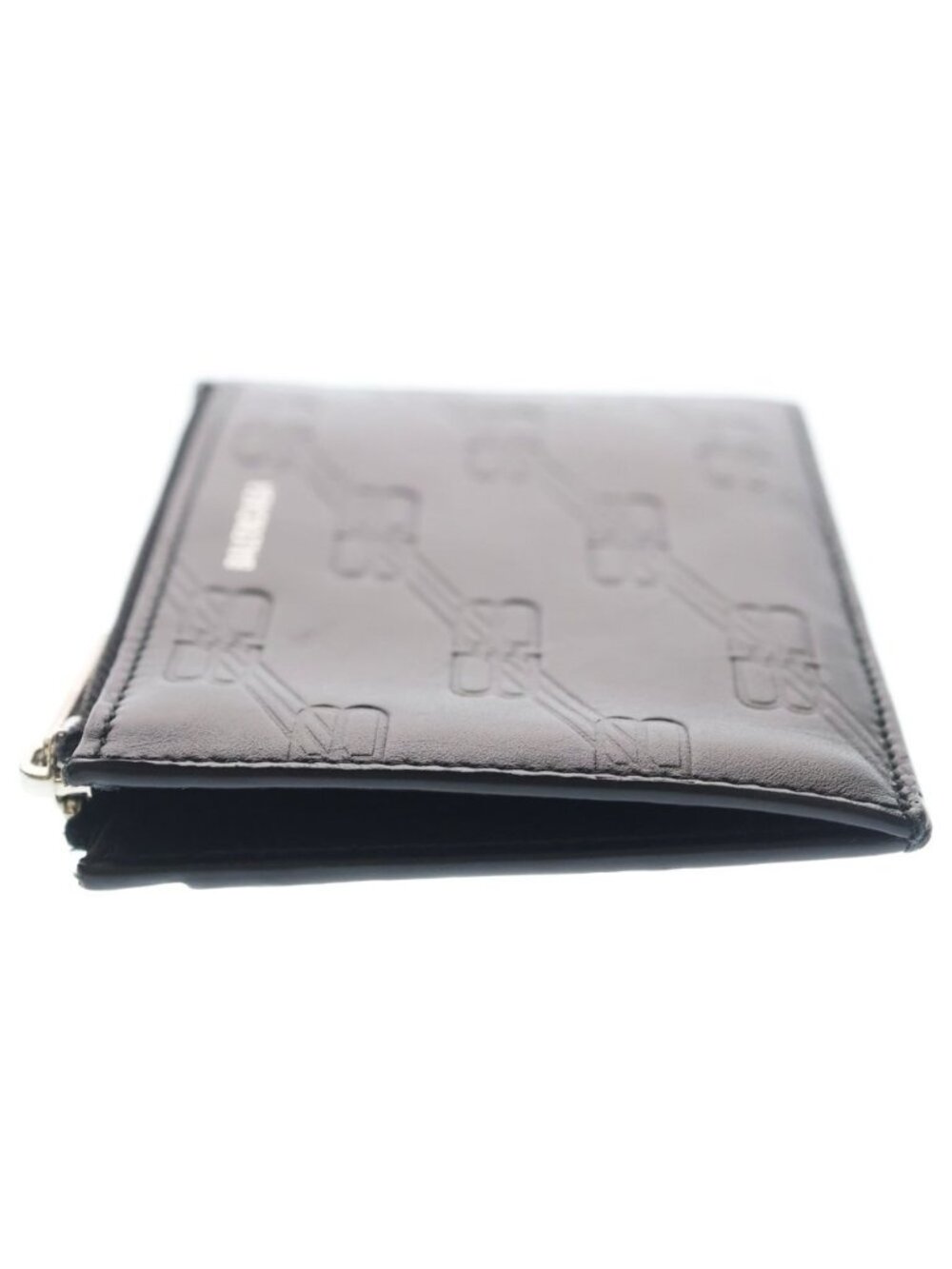 Balenciaga Embossed Monogram Coin Case BB Fragment Card Purse Black - Picture 3 of 6